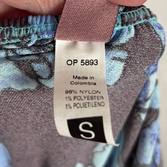 Maaji Ultramarine Floral Jumper Jumpsuit Size Small - Picture 6 of 6